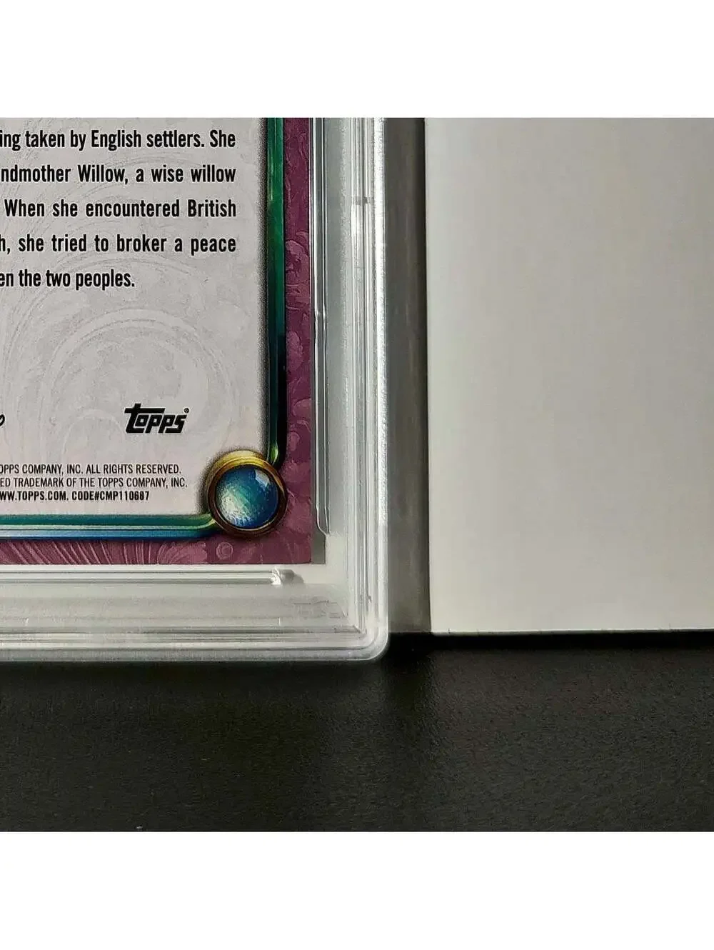 Pocahontas 2025 Topps Disney Cartoon Princess #157 Card Pocahontas PSA 9